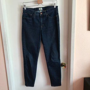 J. Crew Toothpick Skinny Jeans in Medium Blue Wash